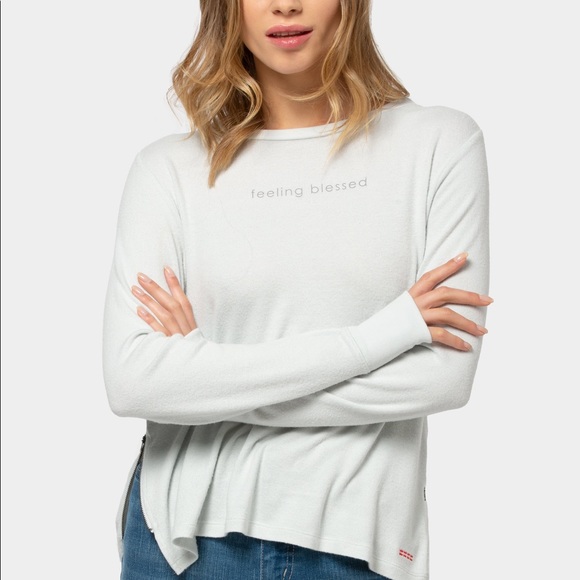 Peace Love World Tops - Peace Love World Feeling Blessed Soft Long Sleeve